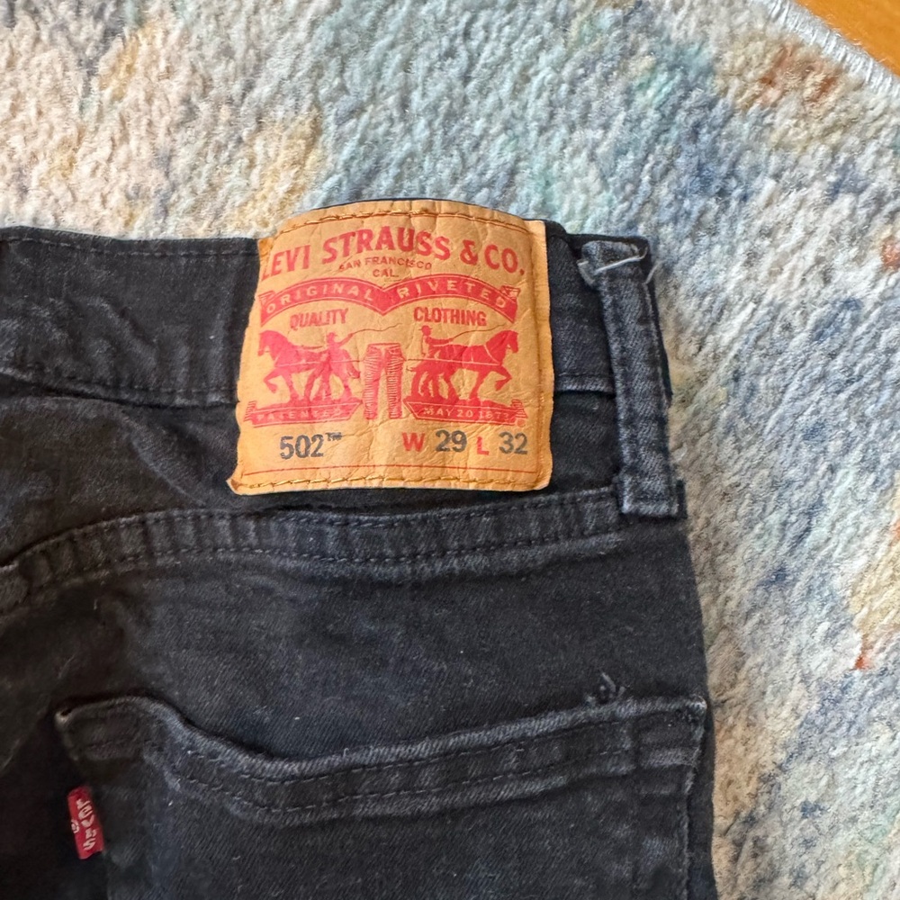 Black Levi’s 502s